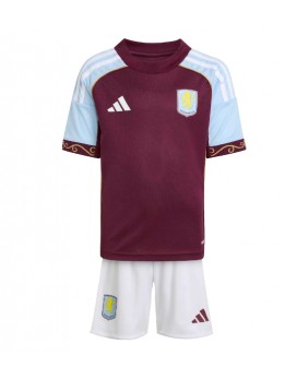 Aston Villa Dječji Domaci Dres kompleti 2025-26 Kratak Rukavima (+ kratke hlače)